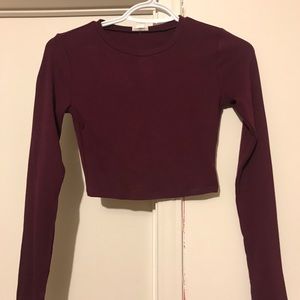 Garage Long Sleeve Crop Top
